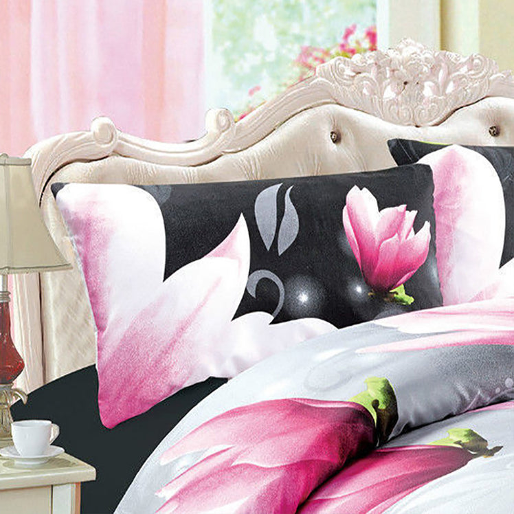 3D Floral Duvet Complete Bedding Set