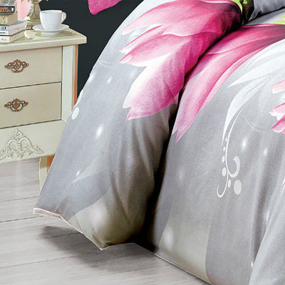 3D Floral Duvet Complete Bedding Set