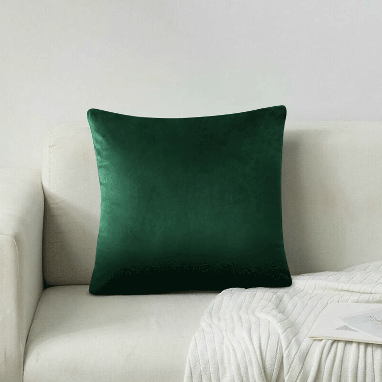 Dark Green Velvet Cushion Covers & Filled Cushions