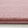 Dusty Rose Faux Rabbit Fur Rug