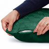 Check Embossed Velvet Cushion Cover