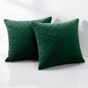 Check Embossed Velvet Cushion Cover