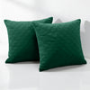 Check Embossed Velvet Cushion Cover