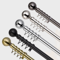 Extendable Curtain Poles & Holdbacks