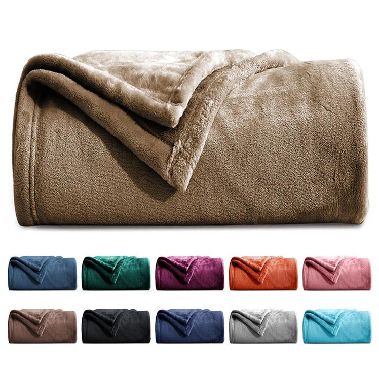 Fleece Throw Blankets Single Double King Size