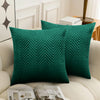 2 & 4 Pack Cushion Covers Chevron Design Velvet Fabric