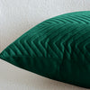 2 & 4 Pack Cushion Covers Chevron Design Velvet Fabric