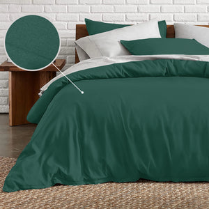 Green Bedding Duvet Cover Set Plain