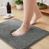 Grey Chenille Bath Mat