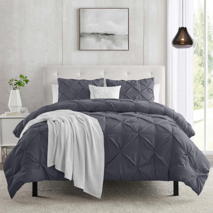 Pintuck Duvet Cover & Pillowcase Set