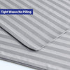 Satin Stripe Housewife Pillow Cases Pair