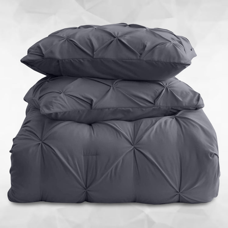 Pintuck Duvet Cover & Pillowcase Set