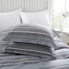 Grey Check Printed Duvet Cover