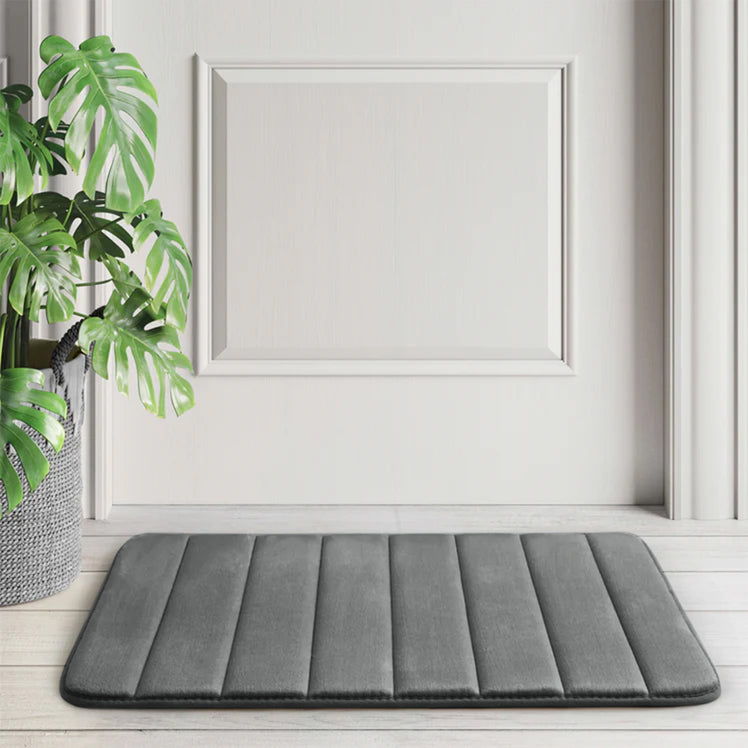 Grey Bath Mat Memory Foam