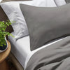 Grey Bedding Duvet Cover Set Plain