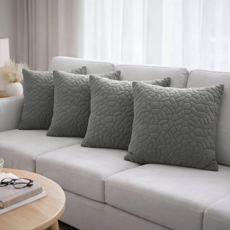 Pebble Embossed Velvet Cushion Covers