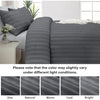 4 Piece Stripe Bedding Set - Duvet Cover, Fitted Sheet & Pillowcases