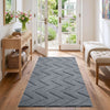 Geometric Embossed High-Low Pile Area Rug