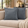 4 Pack Velvet Striped Corduroy Cushion Covers