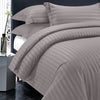 Grey Striped Bedding Duvet Cover Set