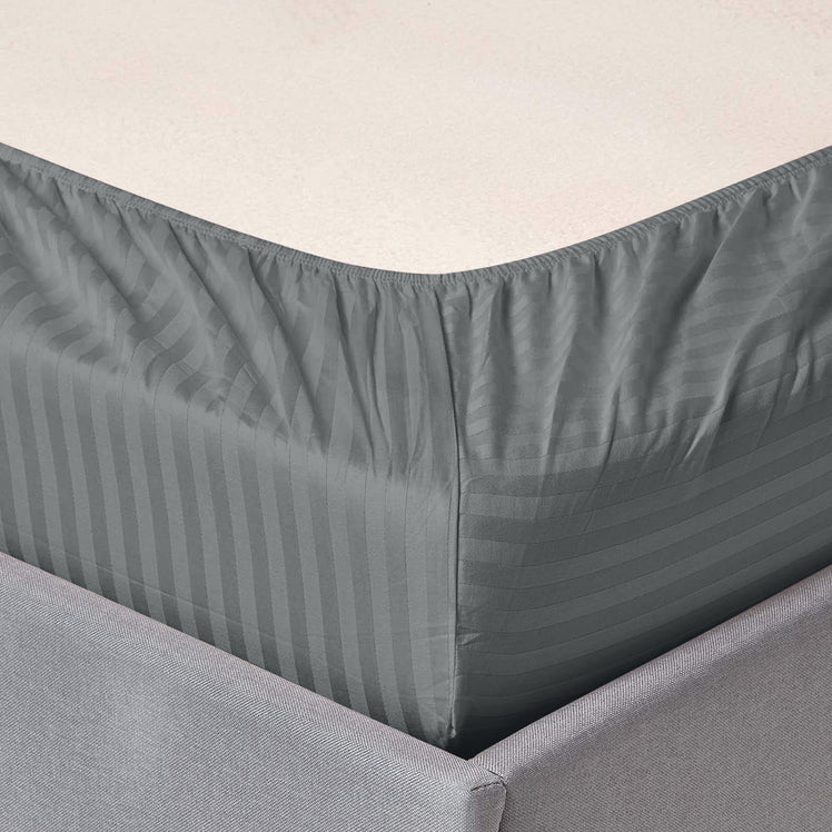 40CM Deep Pockets Fitted Sheets Stripe