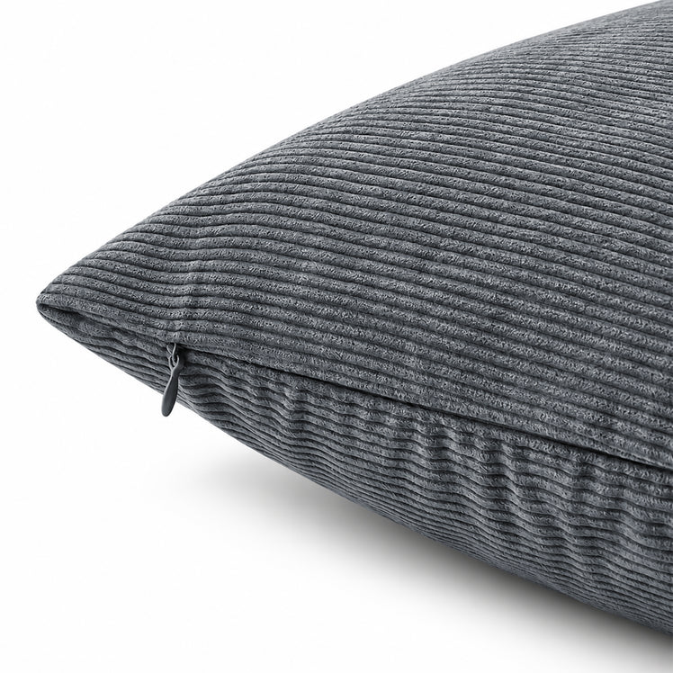 4 Pack Velvet Striped Corduroy Cushion Covers