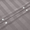 Grey Striped Bedding Duvet Cover Set