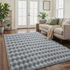 Soft Washable Bubble Textured Area Rug