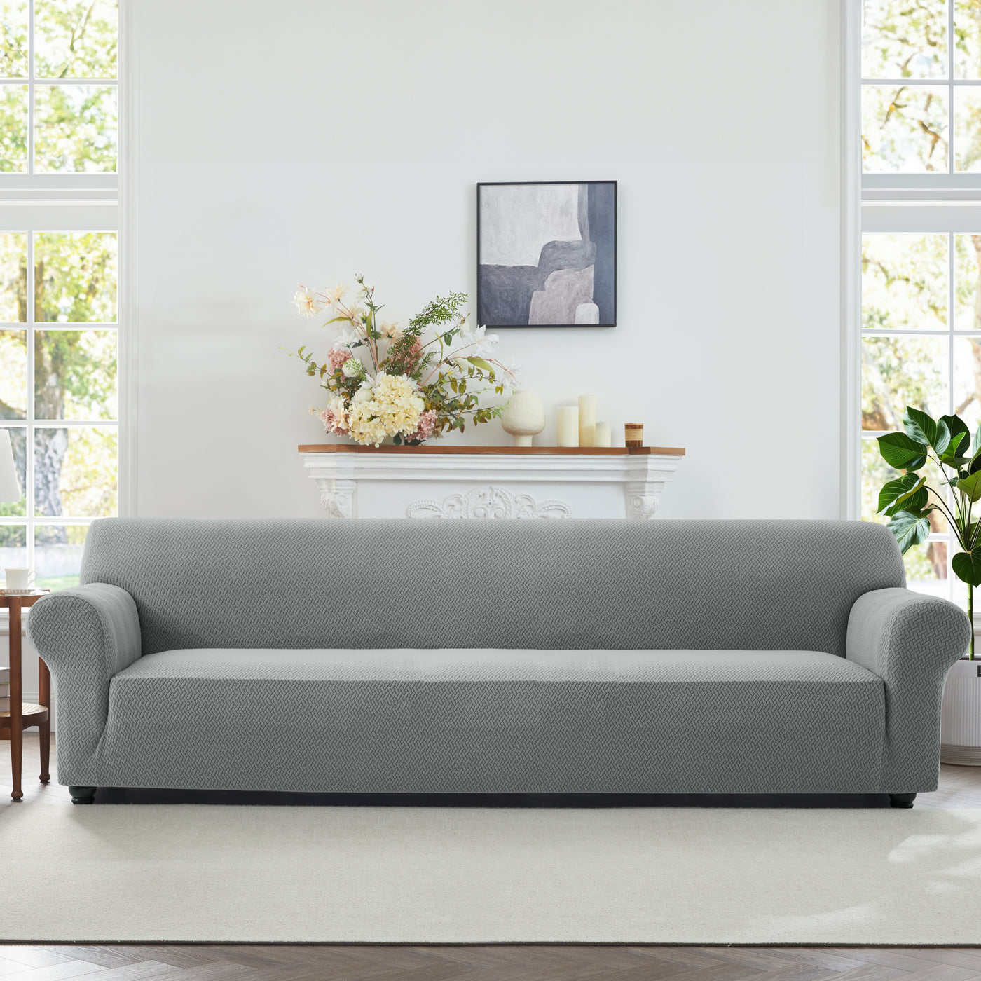 thumbnail image 2 of Heavy Duty Polythene Sofa Cover - 300x137cm Clear Protective Bag For Moving/Storage 2 of 6