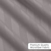 Grey Striped Bedding Duvet Cover Set