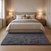 Grey Fluffy Shaggy Rug Large