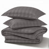 4 Piece Stripe Bedding Set - Duvet Cover, Fitted Sheet & Pillowcases