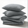 4 Piece Stripe Bedding Set - Duvet Cover, Fitted Sheet & Pillowcases