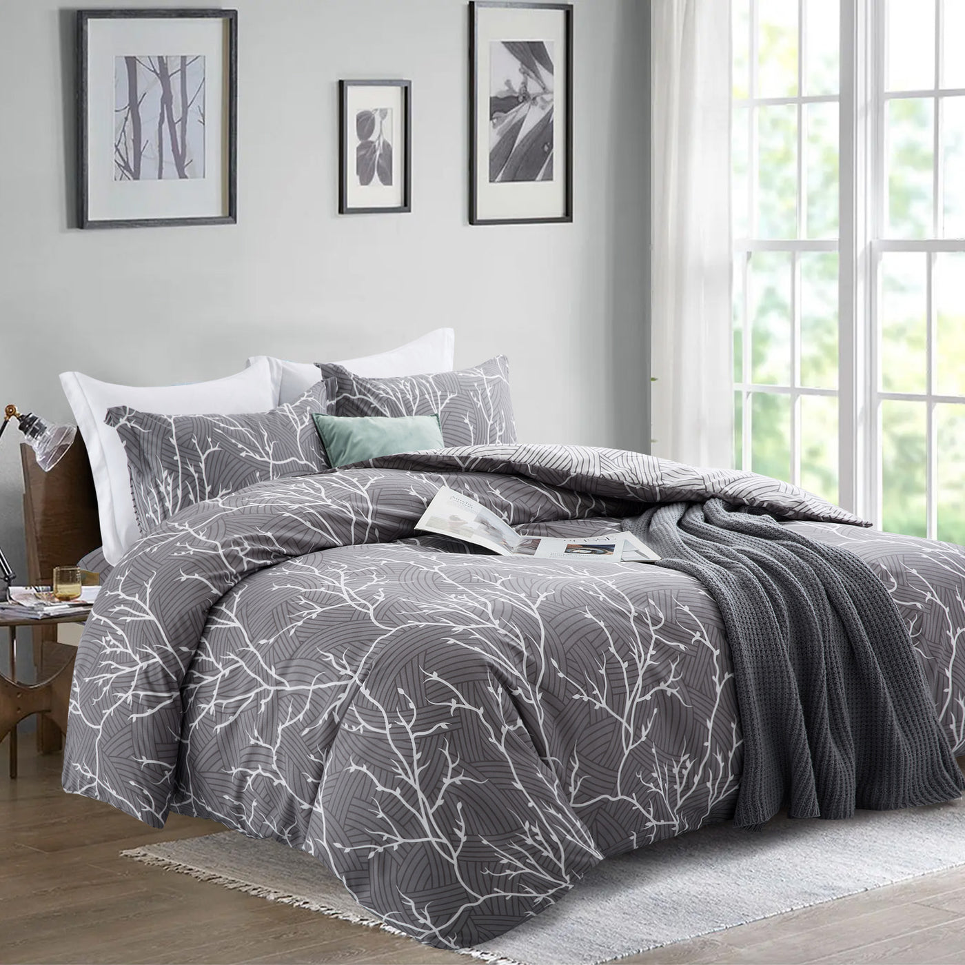 4PC Printed Duvet Cover Complete Set