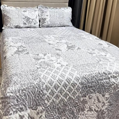 Quilted Embossed Bedspread Set