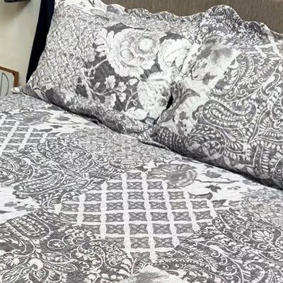 Quilted Embossed Bedspread Set
