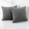 Check Embossed Velvet Cushion Cover