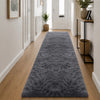 Grey Fluffy Shaggy Rug Large