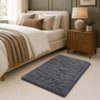 Grey Fluffy Shaggy Rug Large