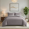 Grey Striped Bedding Duvet Cover Set