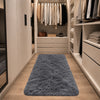 Grey Fluffy Shaggy Rug Large