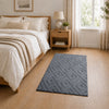 Geometric Embossed High-Low Pile Area Rug