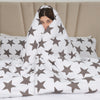 Grey Star Printed Duvet Cover