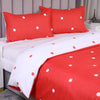 Red & White Duvet Cover Polka Dot Printed