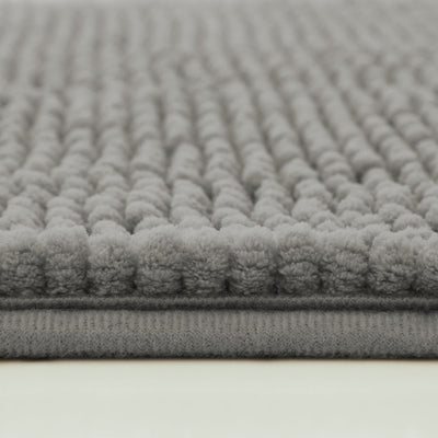 Silver Chenille Bath Mat