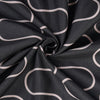 Grey & Black Duvet Cover Waves Printed