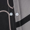 Grey & Black Duvet Cover Waves Printed