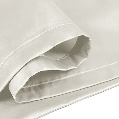 Ivory Satin Silk Pillowcases Pair