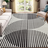 Rugs For Large Living Room Pinstripe Geometric Printed