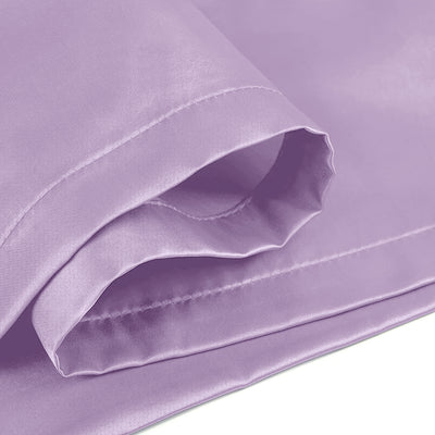 Lavender Satin Silk Pillowcases Pair